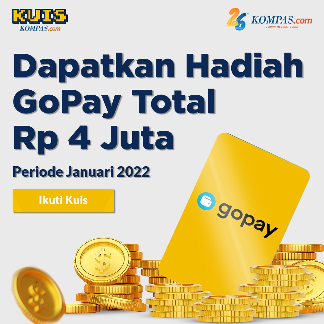 kgmediaID's tweet image. Halo, Sahabat Kompas.com!
Sambut tahun yang baru bersama #KuisKompascom dan raih hadiah GoPay senilai Rp 4 juta!
Kunjungi (bit.ly/KompascomPlay12) untuk ikut kuisnya!
#Kompascom #JernihkanHarapan