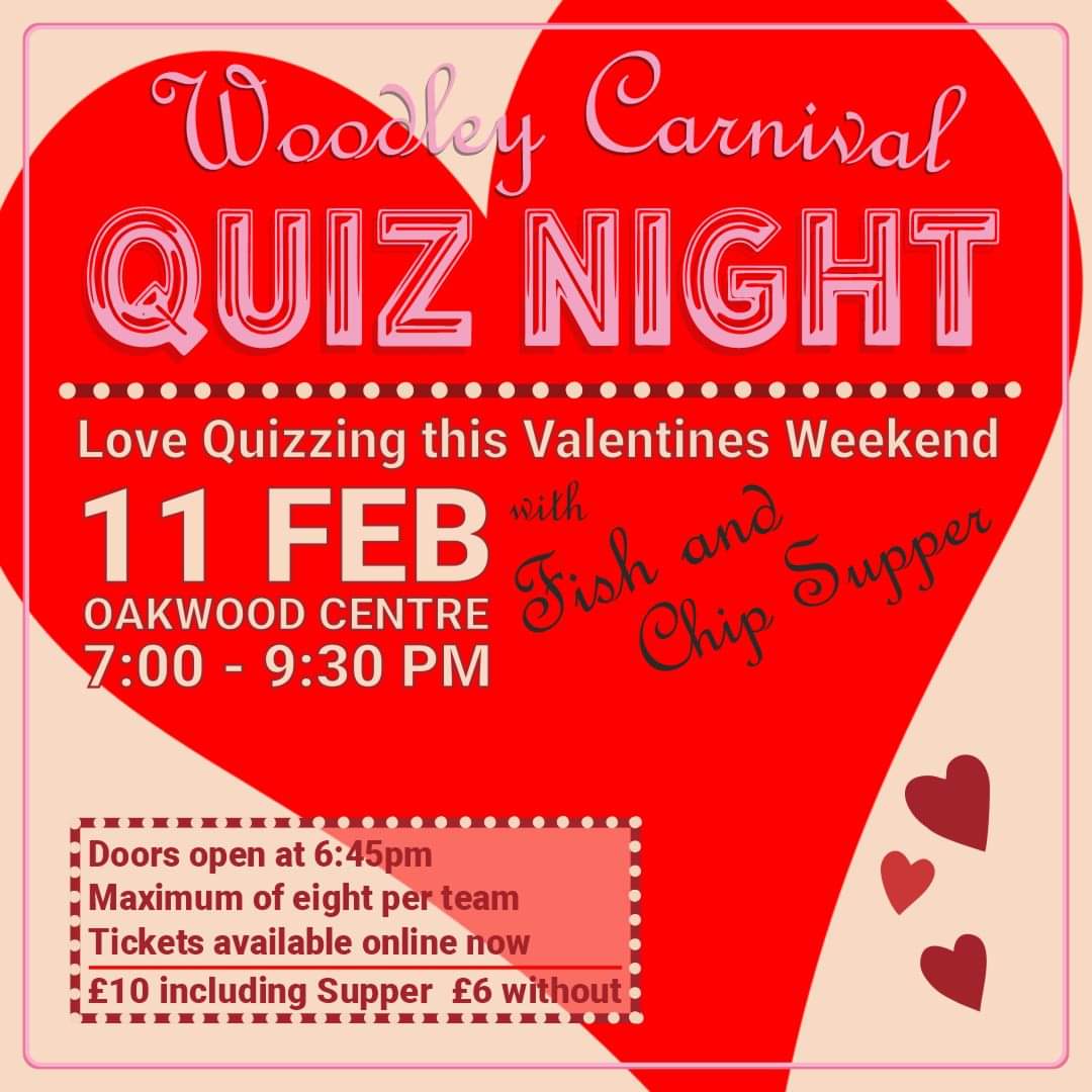 Happy New Year! 🎉
We are hoping this year will be the 'year of the Carnival' when we get to finally celebrate our 60th Carnival Day. Can't wait? Us neither! Join us on 11th February for the Carnival Charity Quiz Night. 
Tickets available via the Carnival Website.