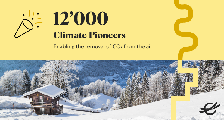 Climeworks's tweet image. We're delighted to see the number of #ClimatePioneers growing so fast. Another 1'000 have joined our journey! This means that 12'000 people are taking climate-positive action by removing CO₂ from the air. 
Join us, click here: bit.ly/3G4UHIF
#Climeworks