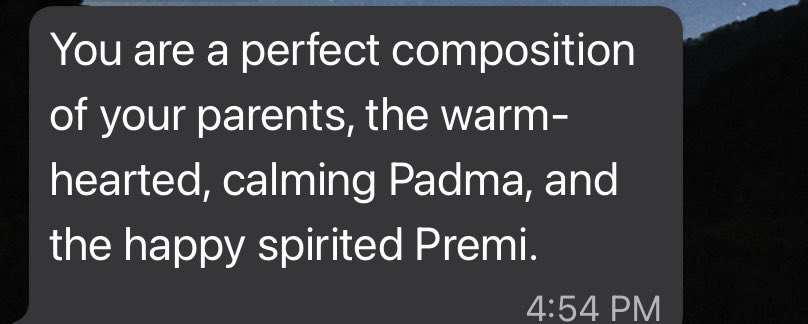 RoohiD's tweet photo. The most beautiful compliment to begin 2022 with by a friend of my parents’ 🌸 my heart has melted with joy with this text. I am a proud daughter. #HAPPYNEWYEAR2022 #begrateful #BeKindAlways #givecompliments #heal #wedontwalkalone #hugyourparents https://t.co/cMrdYivNvF