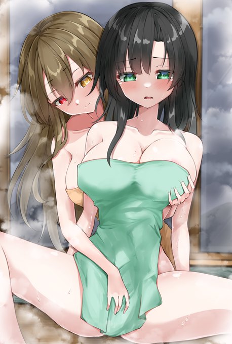 skebにて描かせてもらいました神雨お風呂♨ 