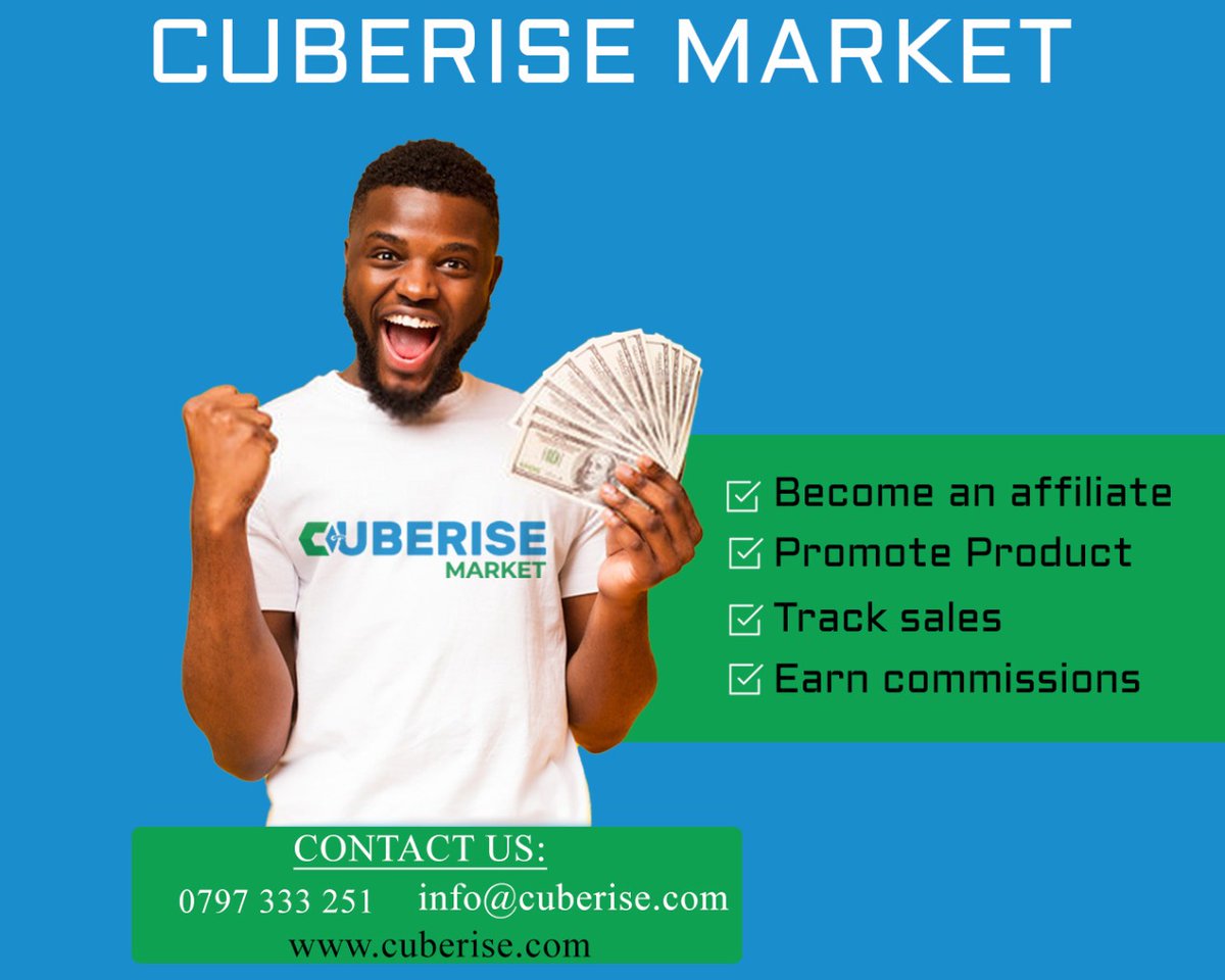 CuberiseKE's tweet photo. Happy New Year!! Enroll as a Cuberise supplier and/or an affiliate partner and increase your revenue today. Call 0797333251 or visit https://t.co/chYFeaYaKB
#CHELIV Charles Njonjo #ThePromise #GlobalWordFest #Dustbin2022 https://t.co/pAAuNb2u5y