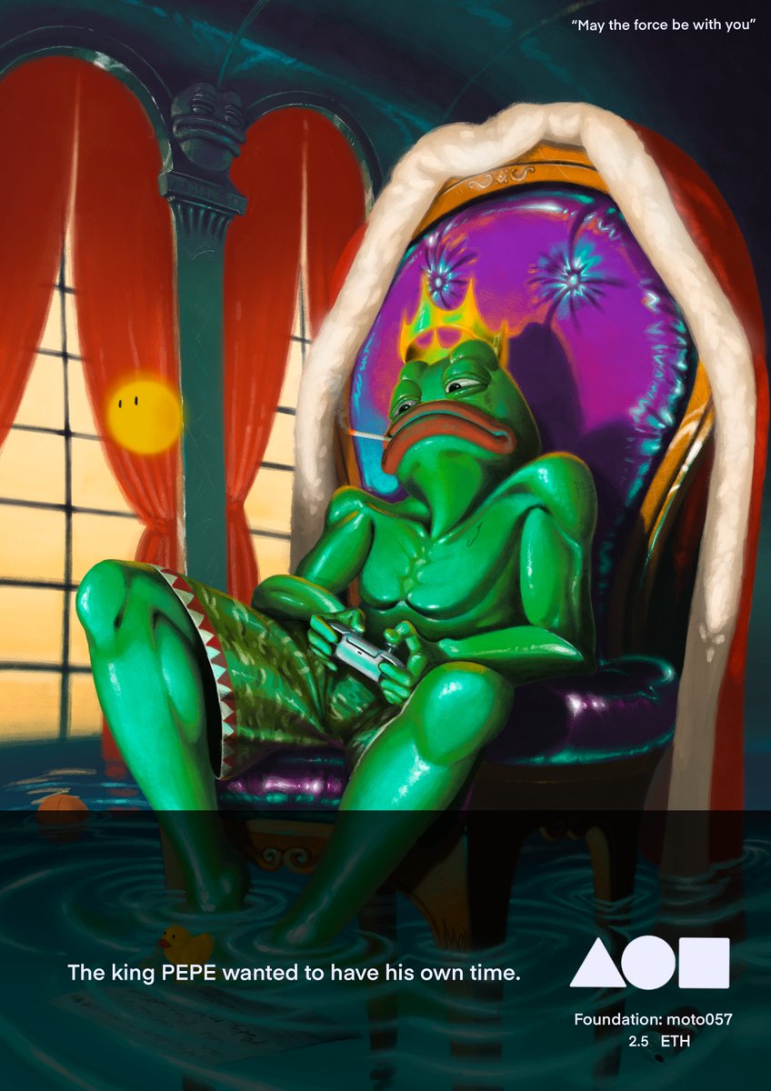 NEW DROP Check out this artwork by <a href="/moto057/">MOTO</a> on @withFND! 🌐 <a href="/jaggedsoft/">jagged</a>  🐸🐸🐸🐸 
#pepe #pepethefrog #pepefam

foundation.app/@moto057/~/126…