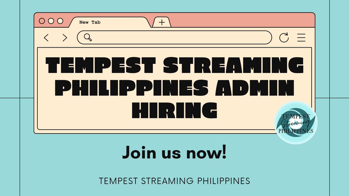 TPSTStreamPH's tweet image. TEMPEST STREAMING PHILIPPINES is now opening a form for ADMIN HIRING! 

We are looking for:
•Graphic Designers
•Views / Stream Trackers
•Social Media Handlers
•Accounts Team Members

If you wish to work with us, please kindly fill up the form ❤️

#TEMPEST #TPST #템페스트