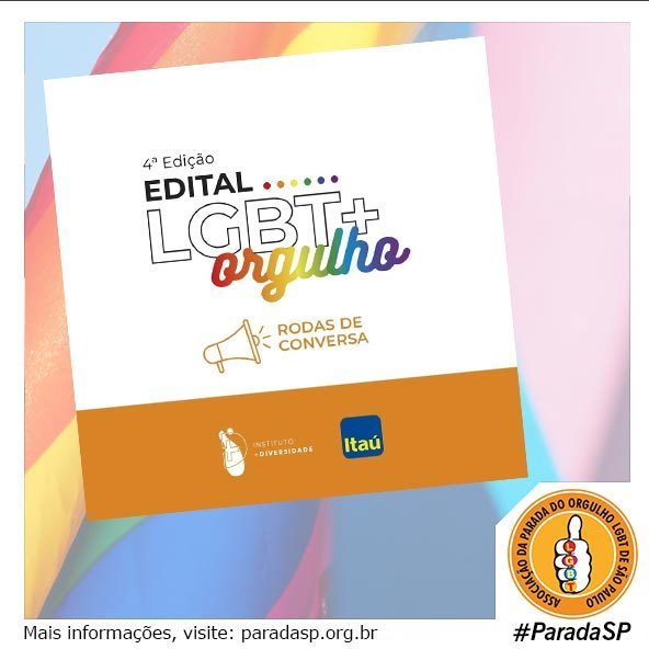 paradasp's tweet photo. 4ª edição do Edital LGBT+ Orgulho: Rodas de Conversa

Participem! Todos os detalhes aqui https://t.co/SiHrPkWVcG

#edital #editallgbt #editalorgulho #orgulholgbt #rodasdeconversa https://t.co/NJT5NPXTIm