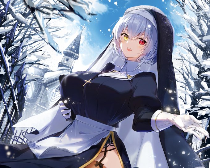 ・シスターちゃんのイラスト
「旅人さんですか? この季節、晴れていても寒かったでしょう」
「中でゆっくり温まっていってくださいね」

※無断転載とか勝手に持ってって使ったりするのはNGですよ
※イラストはコミッションとして制作を依頼したものです
※けだちく先生に描いていただきました!! 