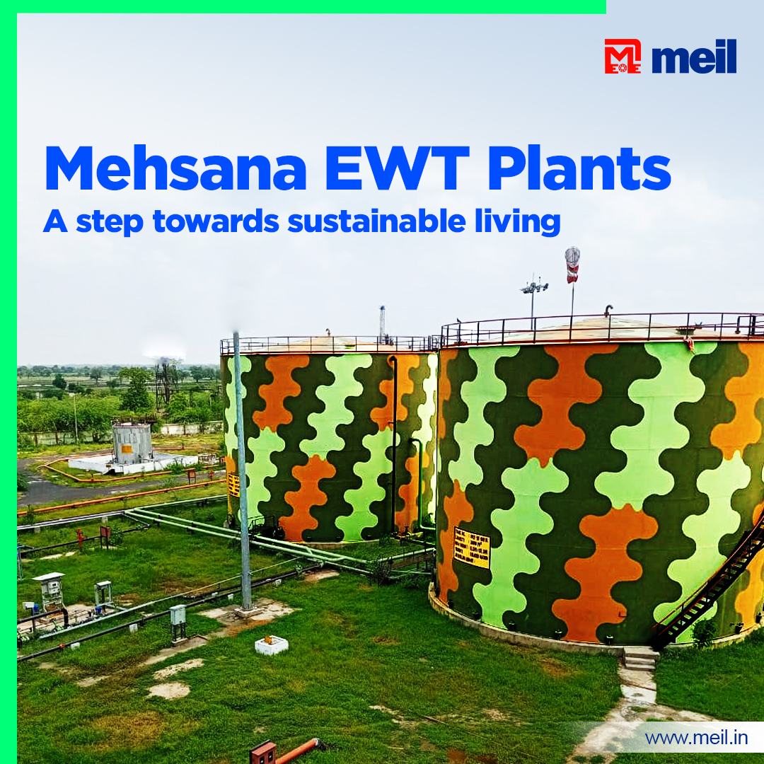 MEIL_Group's tweet photo. We have set up 3 Effluent Water Treatment (EWT) plants in #sobhasan #northkadi and #becharji to recharge the depleting groundwater levels and reuse waste water released from #industries. https://t.co/Ri2Ko6MYRm