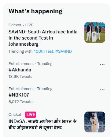 KP_Vasireddy's tweet photo. Akhanda trending... 🔥🔥🔥
#Akhanda
#AkhandaMassJathara
#AkhandaMassJaathara
#Akhanda5thWeek
#NBK107 https://t.co/8KCDcVMIC0