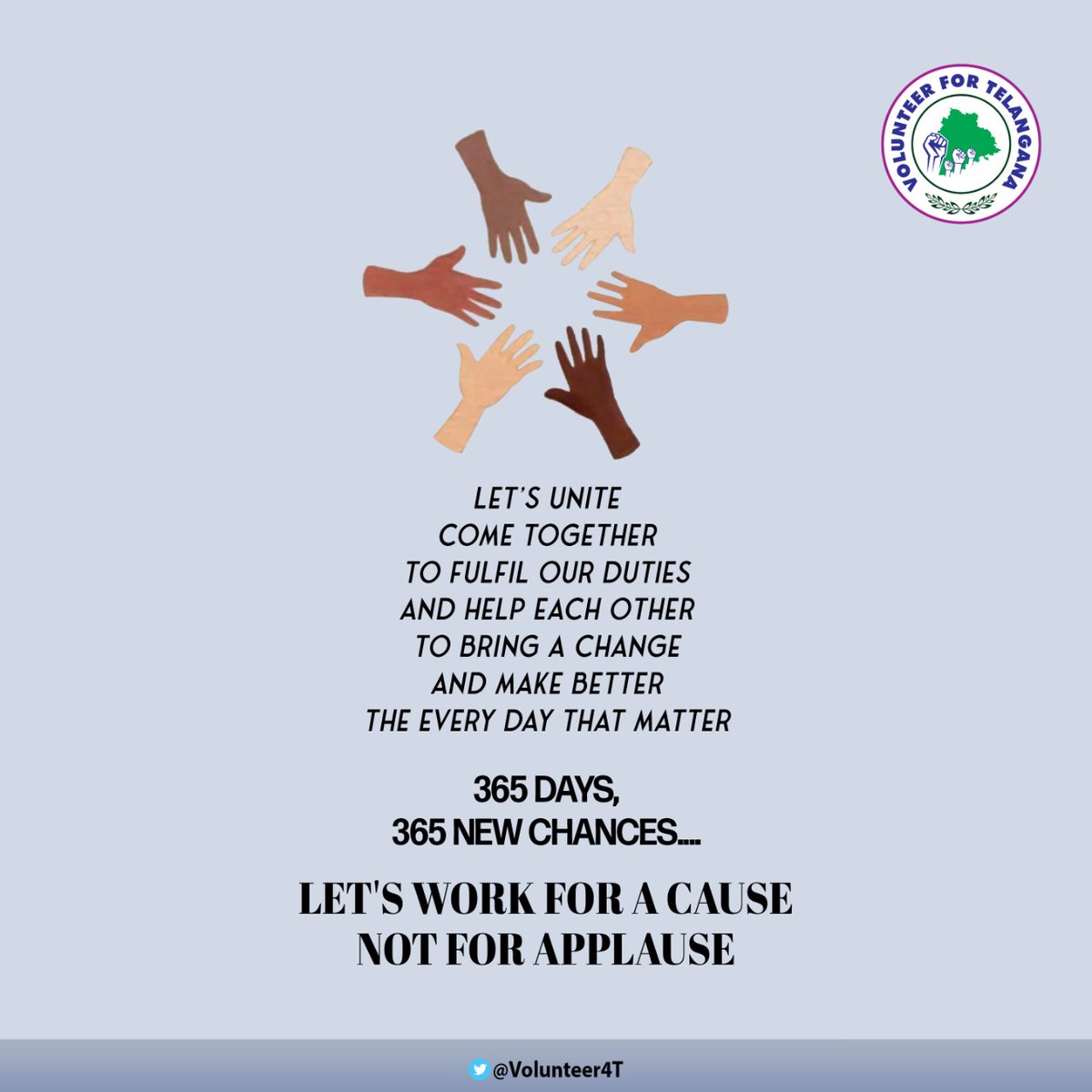 Volunteer4T's tweet photo. Start where you are. Do what you can. We can together make a difference.

#volunteer4telangana #2022Goals #2022NewYear #HappyNewYear #Hyderabad #helpinghand #withpeopleforpeople https://t.co/kwENgjDp1F