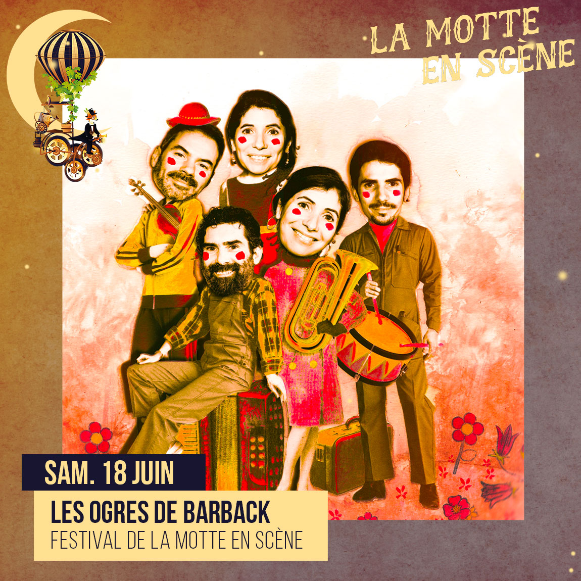 LamottedesFees's tweet photo. À peine sortie d'une tournée voilà les @OgresDeBarback repartis sur la route mais cette fois avec un musicien pas comme les autres, puisqu'il s'agit de leur petit frère, Léo Burguière, qui devient le 5e Ogre ! 

📍 Sam 18/06, 19h00 https://t.co/wlrbZMEgo8