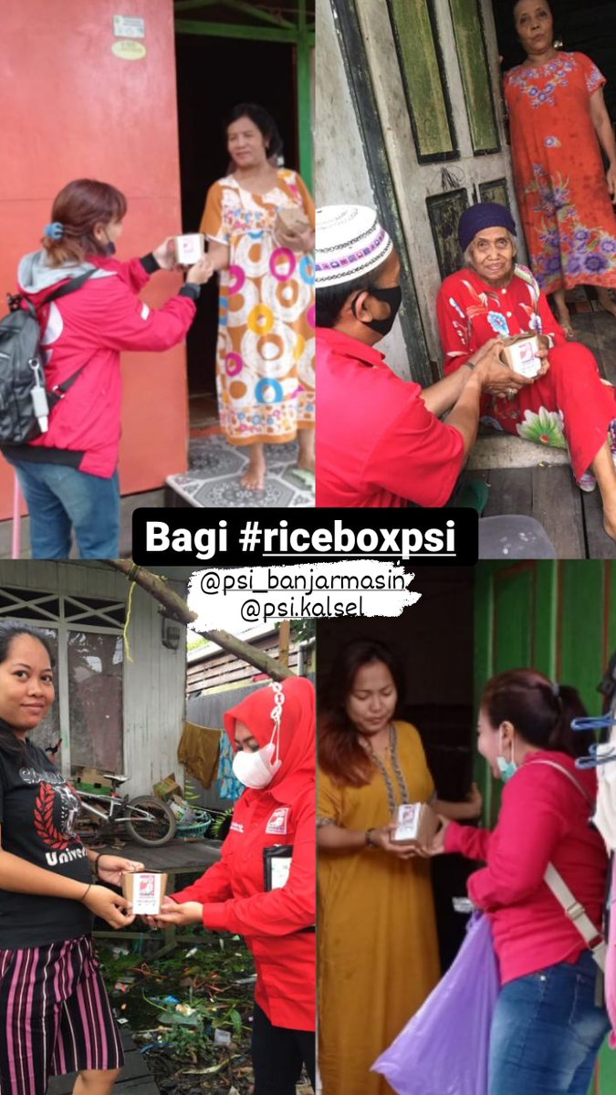 EndaniKastien's tweet photo. Bagi #riceboxpsi di daerahBanjarmasin Utara DPD Banjarmasin. https://t.co/TOB3cVb2sC