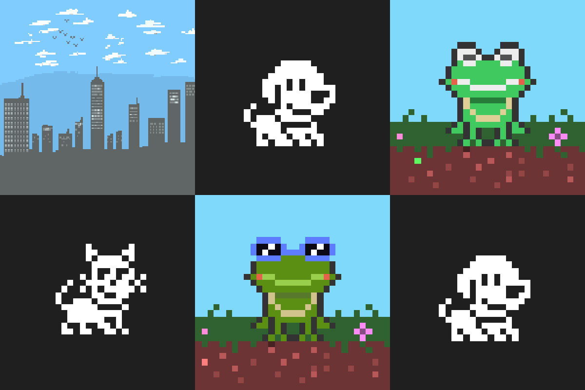 PitsyNft's tweet photo. discover the latest item on Pixel Item Society collection. we are creating non generative art in pixel art style.
tap to see
https://t.co/eoyLsvVSxu

#nftart #NFTs #NFT #NFTCommunity #nftcollector 
#NFTCollection https://t.co/S88GBwsVhr