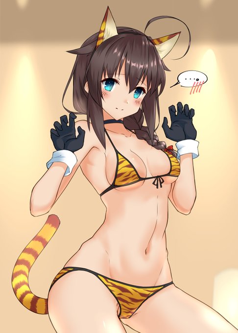 虎になった時雨は食べられる側になるのです😼 