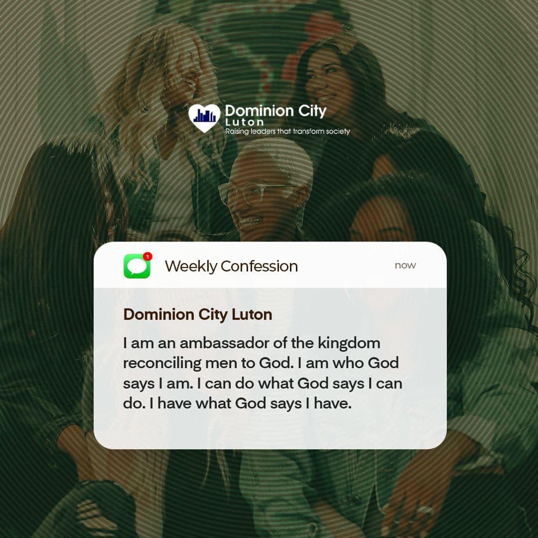 dominion_uk's tweet photo. Words worthy to be on your lips all through the week.

Have a blessed week Saints

#dominioncity #weeklyconfession #wordofgod #luton https://t.co/eKQxcfpoQX