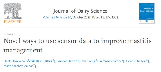 Our last paper on mastitis management has made the best of the Journal of Dairy Science 2021, handpicked by Editor-in-Chief, Paul Kononoff 👏. 
Check it out 👉 bit.ly/3ea4xg1

<a href="/DrDFK/">David Kelton</a> <a href="/ilkaklaas/">Ilka Klaas</a> <a href="/henkhogeveen/">Henk Hogeveen</a> <a href="/DalenGunnar/">Gunnar Dalen</a> <a href="/MainarMaria/">María Sánchez Mainar, DVM, PhD</a>