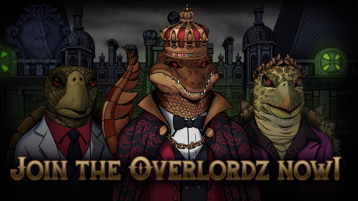 AnbroNFT's tweet photo. 🕍 The Overlordz Lair is Open 🕍
✅ Like & RT & Tag 3 friends
✅ Follow @OverlordzNFT
https://t.co/FKEJ7Pr1vT
Gold List initiation starts soon! ⏰
#JoinNow #SolanaNFT #SignInBlood
#Solana #NFTart #SOL #NFTs https://t.co/Bi7vNe6txj