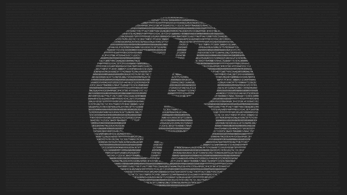 Full HD #Bitcoin wallpaper, made out of the raw hex data of block 0. I  uploaded a FHD file on my Starbackr: https://t.co/UltFzSZkuB