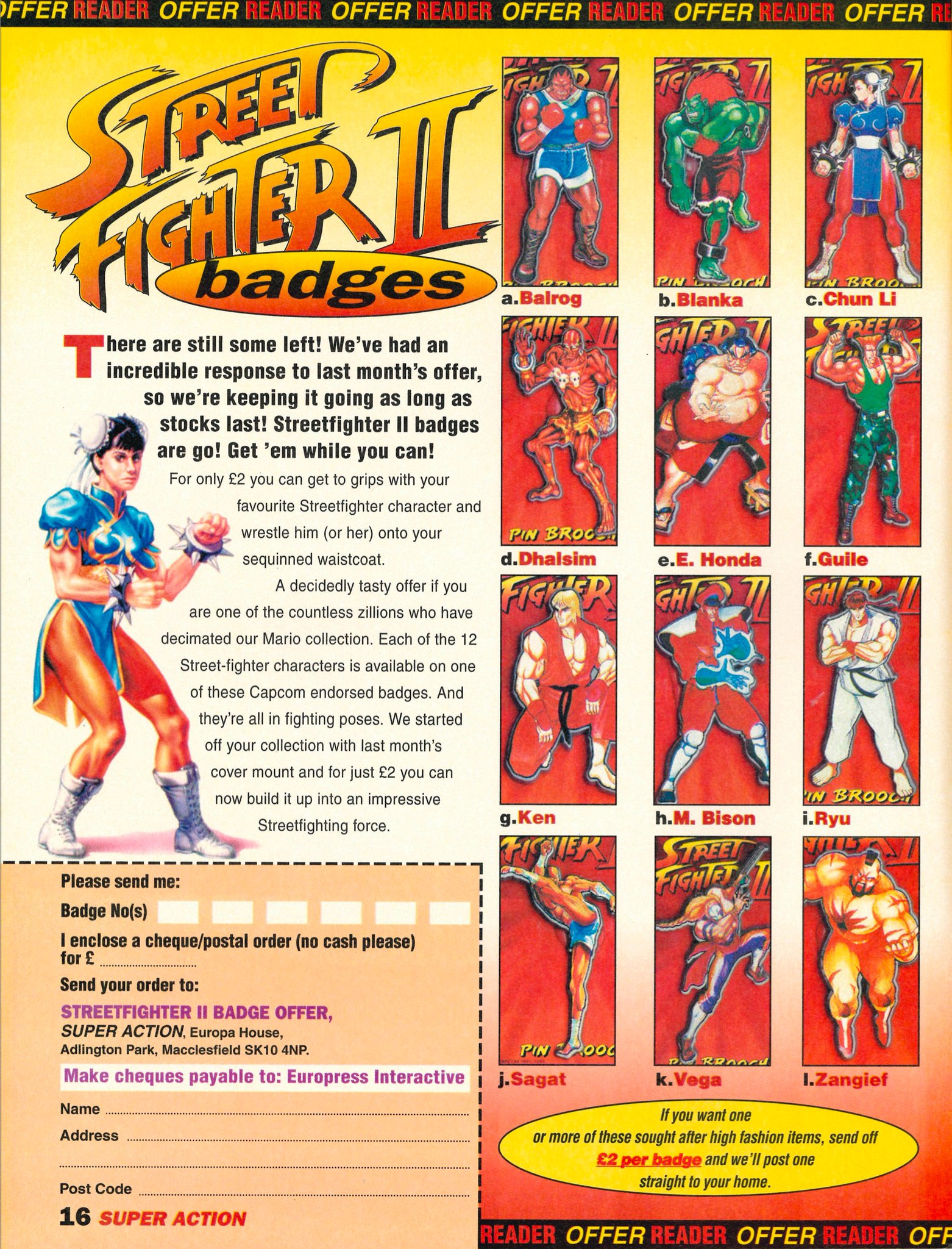 Here Comes A New Challenger on X: Super Action magazine in August '93  provide a mini guide to Street Fighter 2 on the SNES. They detail how to  defeat M. Bison with