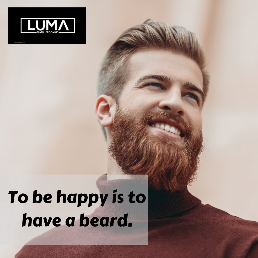 lumabeard's tweet photo. To Be Happy Is To Have A Beard.
Buy Beard Growth Kit Online From Luma Beard Grooming.
#beardgrooming #beardgrowthkit #beardoil https://t.co/kzQPtLyBGx