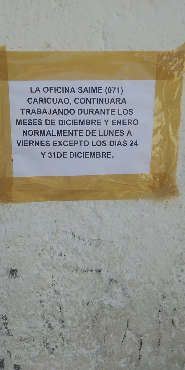 Joselanz22's tweet photo. Qué paso que el Saime de caricuao no se encuentra operativo @SaimeResponde @VenezuelaSaime @AyudaSaime https://t.co/GRi4zlGelQ