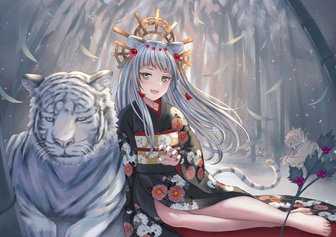 あけましておめでとうございます🐯
#年賀絵 