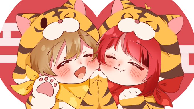 寅年組❤️💛

#りいぬぎゃらりー 
 #るぅとくん 