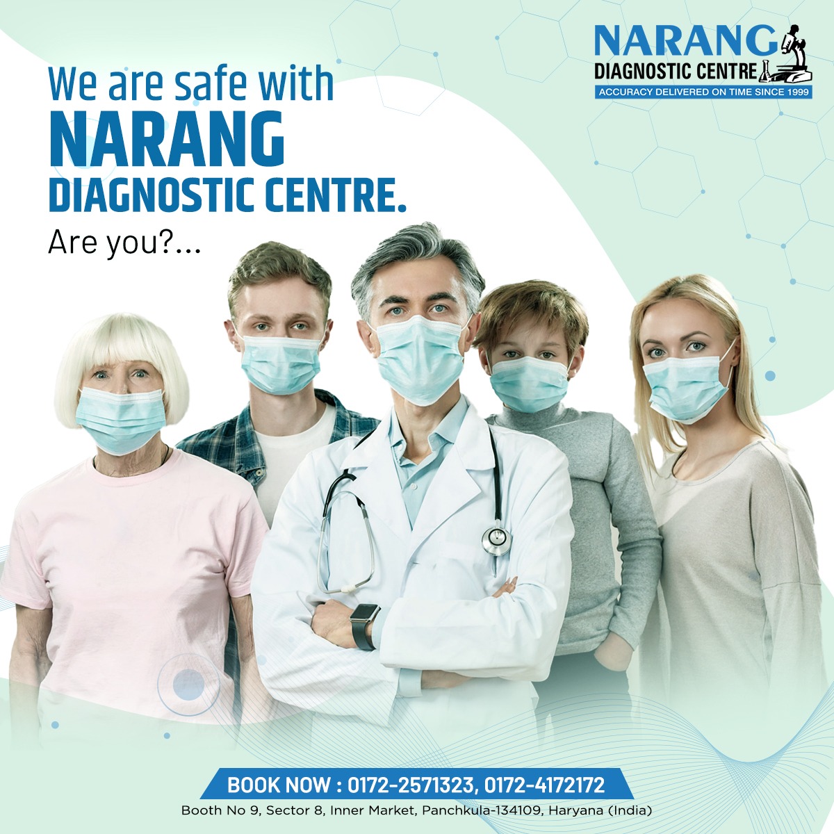 Thousands of homes are safe with Narang Diagnostic Centre. Why stay behind.

Get your Tests done today and Make yourself & Your Family secure with us .

Book your Health Check up now. 0172-2571323 or 0172-4007070 

#Healthpackage #Diagnosticcentre #Trusteddiagnosticcentre