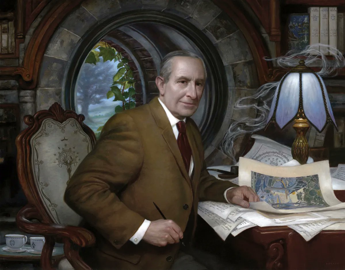 TrotalibrosEd's tweet photo. Tal día como hoy, hace 130 años, nacía J.R.R. Tolkien. Nos regaló un universo entero. https://t.co/rKUHO2HTSV