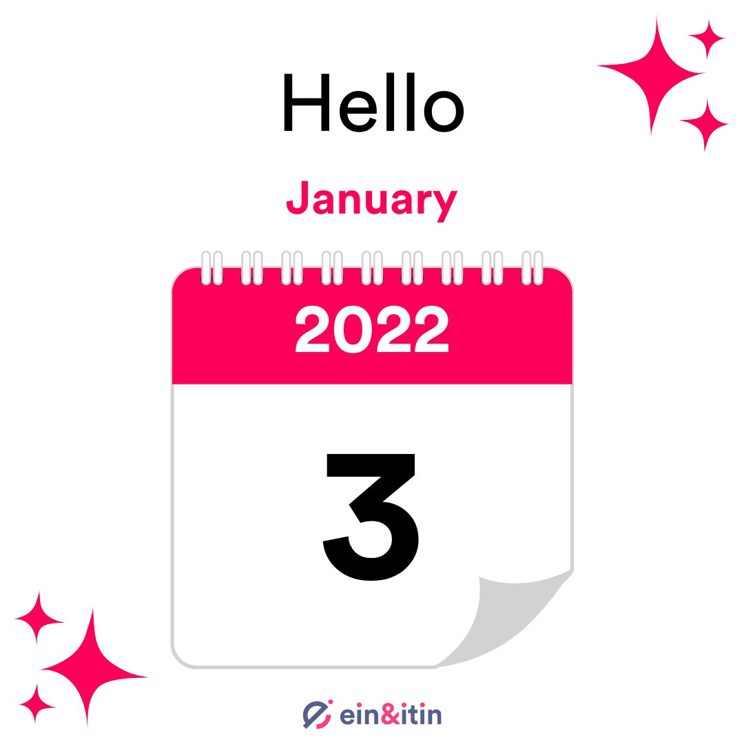 einitintr's tweet photo. Welcome, 2022!

Today is the first business day of 2022, so it is a great time to start your U.S. business!

Please visit our website if you would like more information: https://t.co/tDGTzgVFqY

#2022 #january #ein #itin #company #formation #usa #delaware #state #wyoming #Amazon https://t.co/Zx4g6nUvMg