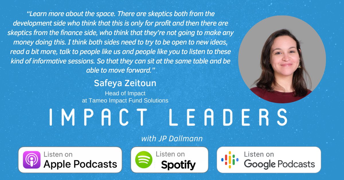 JP DALLMANN (@jpdallmann) on Twitter photo New Episode #59 is OUT NOW! 💥📣
The Impact Leaders #podcast with With Safeya Zeitoun <a href="/LittleZatoona/">Safeya Zeitoun</a> & Ramkumar Narayanan from <a href="/TameoSolutions/">Tameo Impact Fund Solutions</a>.
💼“The Economic Opportunity & Resilience Of Impact Investing”
✅See link on bio or go to: bit.ly/ILE59TIFS New Episode #59 is OUT NOW! 💥📣
The Impact Leaders #podcast with With Safeya Zeitoun <a href="/LittleZatoona/">Safeya Zeitoun</a> & Ramkumar Narayanan from <a href="/TameoSolutions/">Tameo Impact Fund Solutions</a>.
💼“The Economic Opportunity & Resilience Of Impact Investing”
✅See link on bio or go to: bit.ly/ILE59TIFS