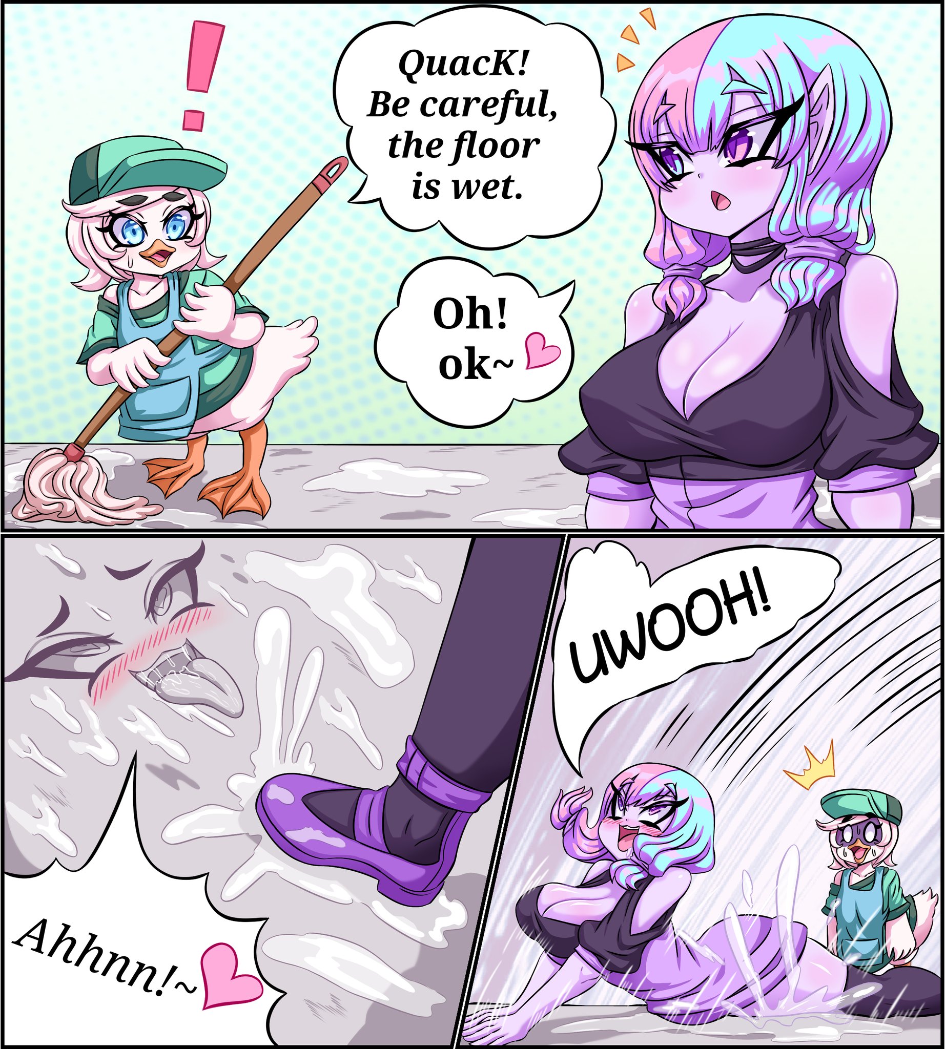 IzFanArt on X: Wet floor. Support my art on t.coQ0zH8cA8O6  t.coy2rGFg3sAr  X