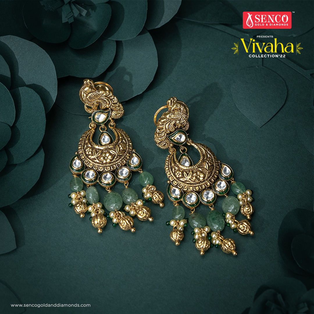 Senco Gold & Diamonds - An Exclusive gold Earrings from Senco Gold Wedding  Collection- Vivah | Facebook
