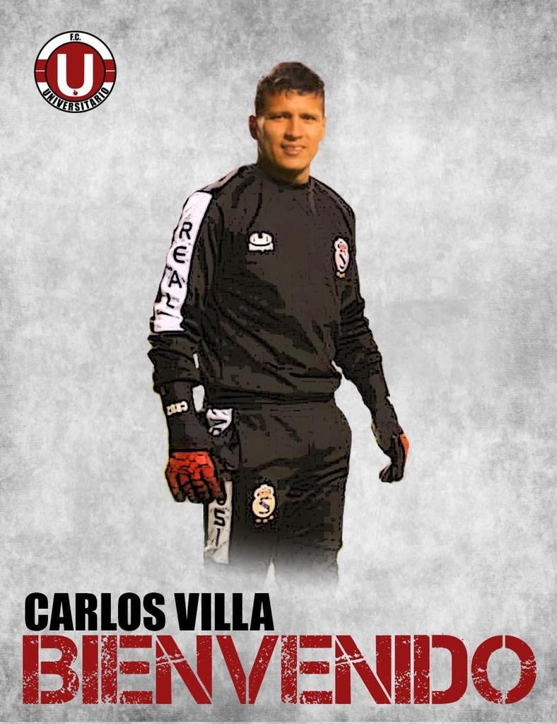 #MercadoDePases🇧🇴 
Un nueva incorporación suma #UniversitarioVinto: el arquero Carlos Villa. Peleará un lugar con Juan Carlos Robles.