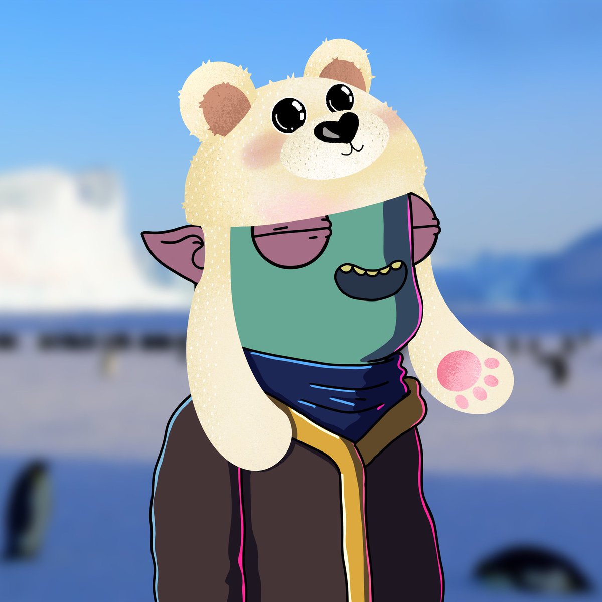 ✨The 3rd sporc in my collab with <a href="/LBArtwork33/">@LBArtwork</a> is available!✨

And look how happy he is to have a warm hat to keep his lil bald sporc head warm in the snow🤭❄️ he landed on an arctic planet and until now, he has been freezing!🌨

opensea.io/assets/matic/0…

#NFT #NFTcommunity