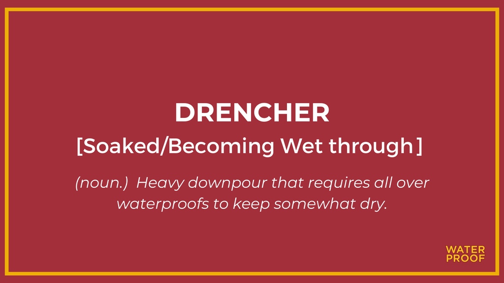 WaterProofMalt's tweet photo. 2022 bringing more WATERPROOF weather… 💧
#waterproofwhisky #waterproof #whisky #bravetherain #drencher #rain #newyear #sameweather https://t.co/ZQ0m4UYihV