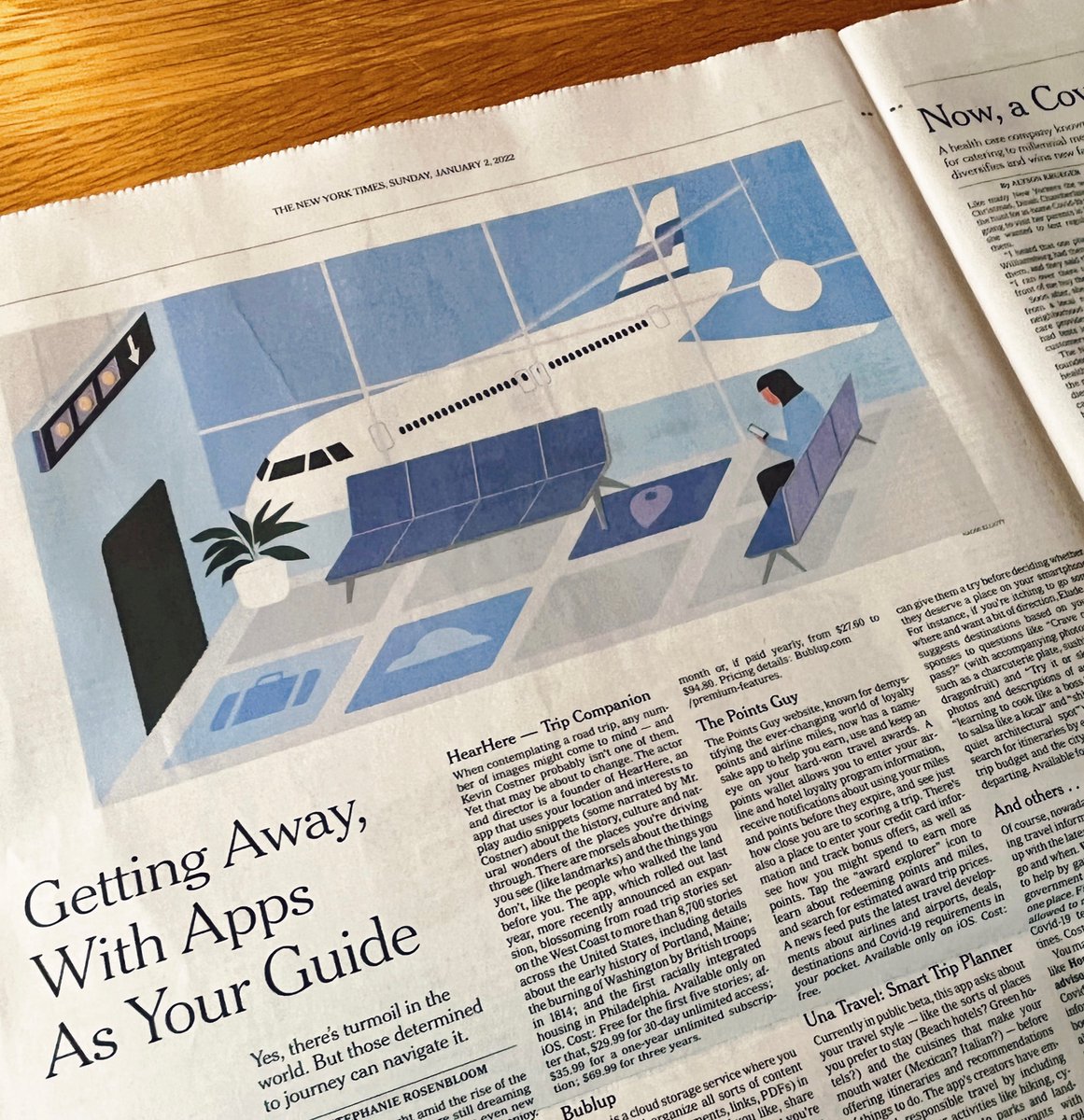 nelliott's tweet image. From yesterday’s @nytimes ✈️✨