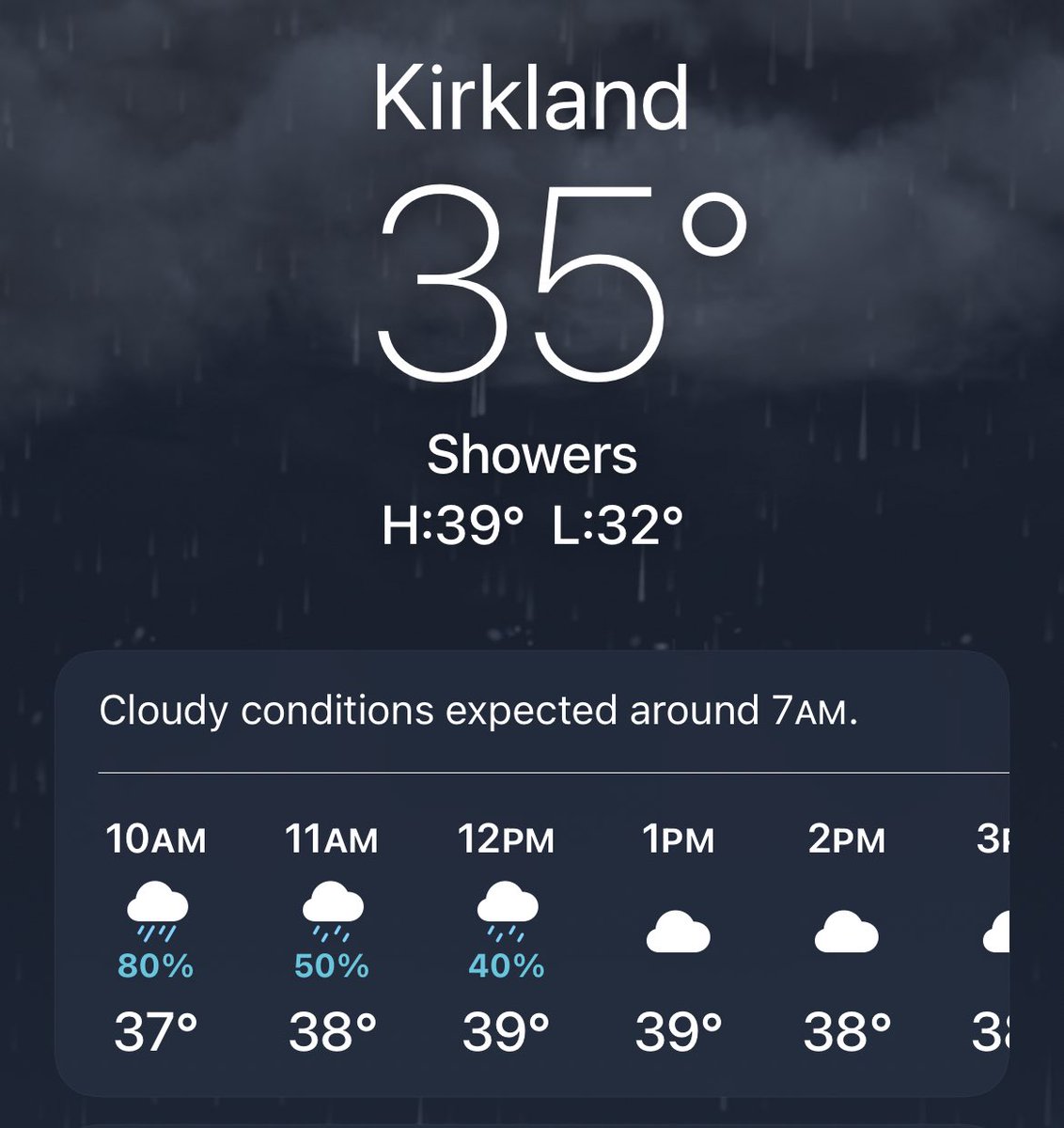 jasonrantz's tweet photo. Here’s the weather forecast for today as one school forces kids to eat outside in the frigid, rainy weather, just days after a snowstorm where the snow hasn’t even fully melted. 

Read: https://t.co/r9w3hNyLPY https://t.co/tWbUHH2yJp