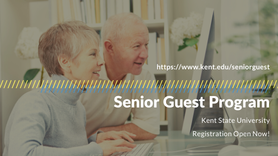 KentStateOnline's tweet photo. Registration for Kent State's Senior Guest Program Spring 2022 is NOW OPEN! Registration is from January 3 to January 11, 2022. Don't miss out!
#seniorliving #kentstate

https://t.co/OlbClOpF5q https://t.co/IaEgw0bSRj