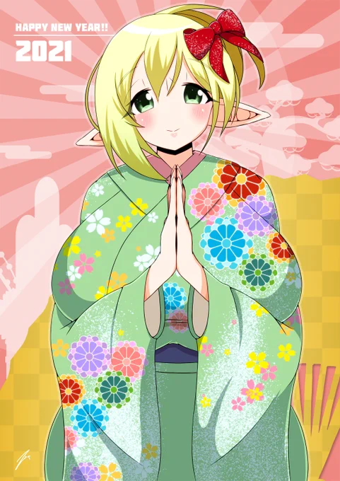 「去年の」真面目な年賀絵(再掲) 