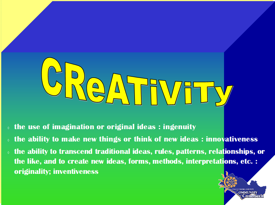 CREATIVITY is the January 2022 character trait.
#Character #CharacterMatters #MyCharacterMatters