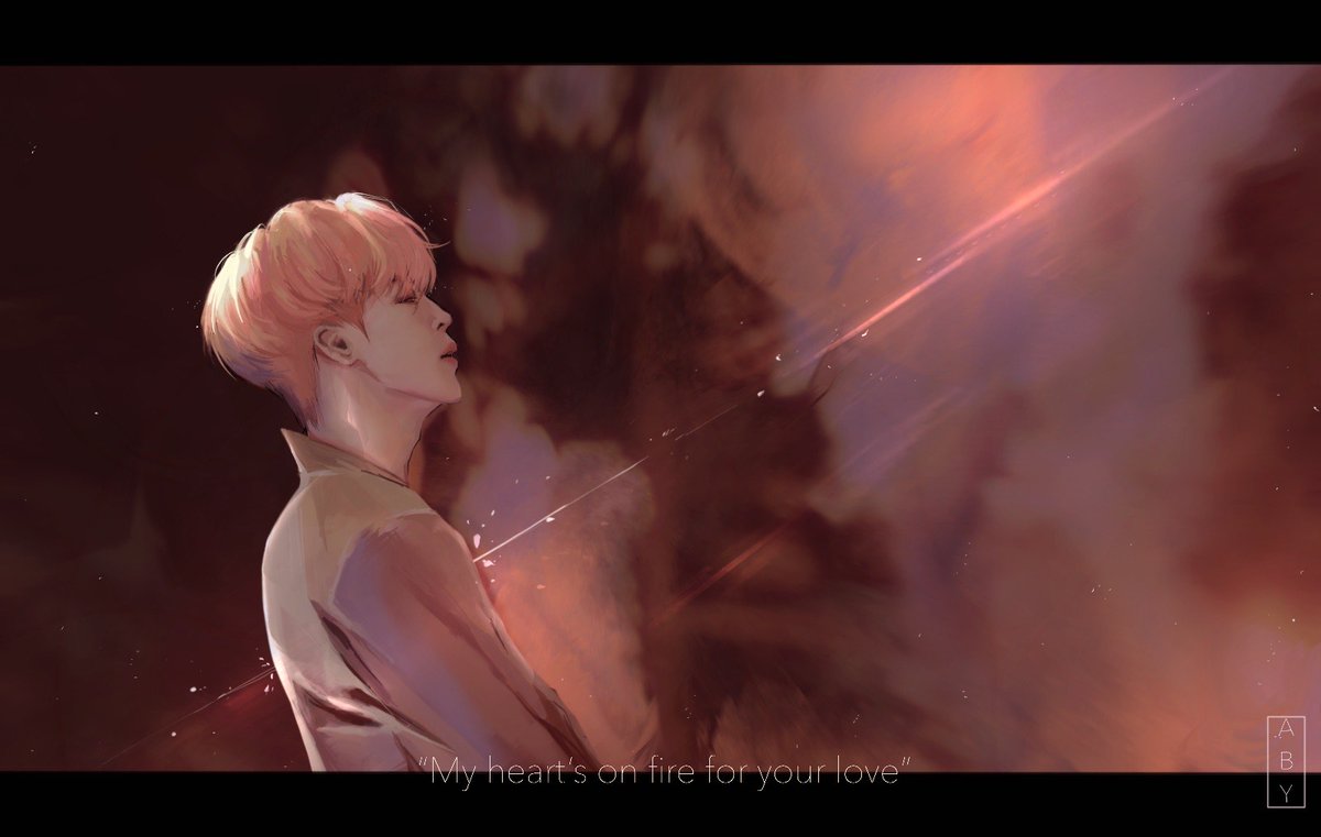 RT @arts_aby: My heart's on fire for your love
#jimin https://t.co/OufSLRSU3F