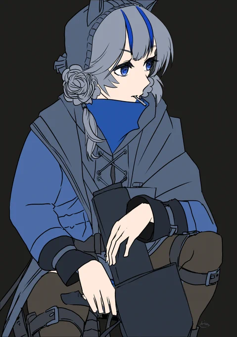 グラウコス 日間ポーズマニアックスと組み合わせて参考にできないかなと思って試しました。 結論:時間が足りない。   #アークナイツ版深夜の真剣お絵かき60分一本勝負 #アークナイツ #PoseOfTheDay #posemaniacs