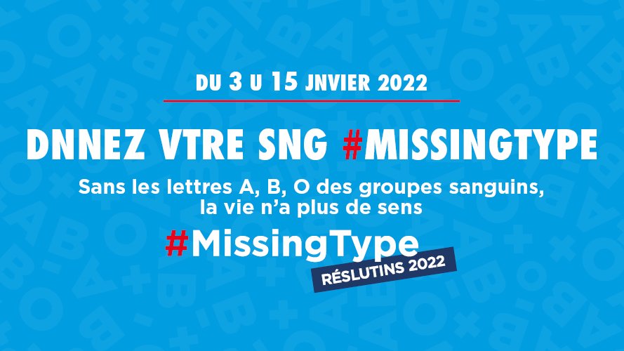 L_ C_llectivité eur_péenne d'_ls_ce s_utient l'_pér_ti_n #MissingType de l'<a href="/EFS_dondesang/">Établissement français du sang</a> 
Parce que certaines lettres ont plus de pouvoir que d'autres : A, B, O 🩸
#DnnezVtreSng 👉dondesang.efs.sante.fr/trouver-une-co…