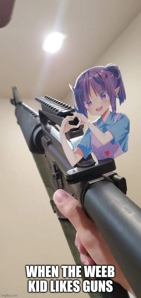Anime gun point Meme Generator  Imgflip