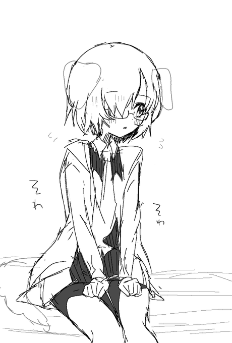 わたしが描いたいぬマシュみて 