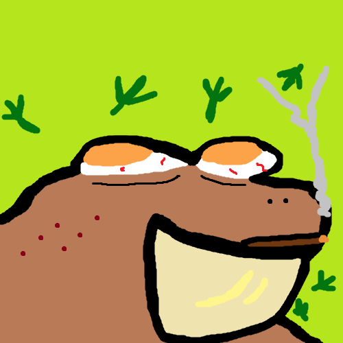 ToadsruleNFT's tweet photo. Smoke up y'all.
#NFTCommunity #NFTartist #nftpromo #Toadsrule https://t.co/ZsXRNHG5qH