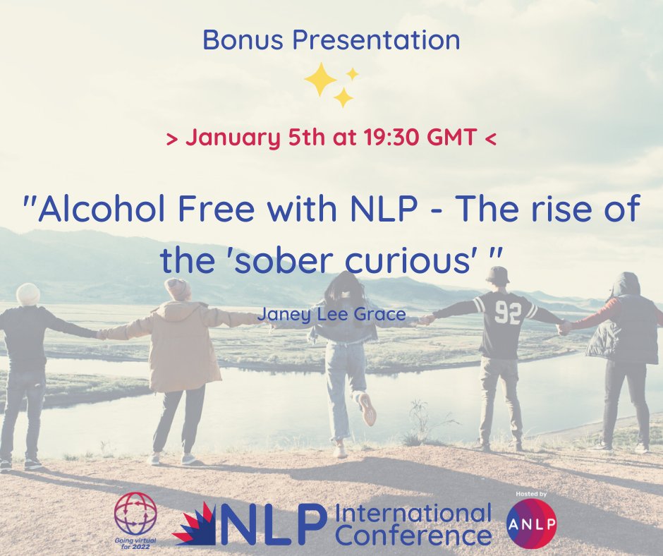 nlpconference's tweet photo. Have you registered for our January bonus presentation yet?
It's included in your 2022 #NLPConference pass...
https://t.co/kXgSCjSDnm
And you do need to register separately below:
https://t.co/itLvhogiEz
#nlp #nlpconference #nlpcommunity #nlpsession #dryjanuary #alcoholfree https://t.co/HeNdQrLVcE