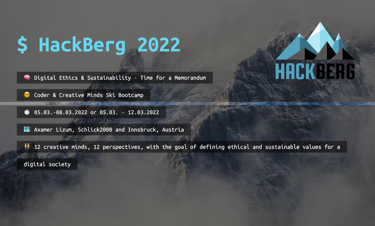 👉 Join this years HackBerg Event - it's for creative mindsets! hackberg.tech 

🎿 February 2001, Ski Resort in Utah, 12 software developers come together and lay the foundation for agile collaboration with important rules of conduct &amp; values,the agilemanifesto.org