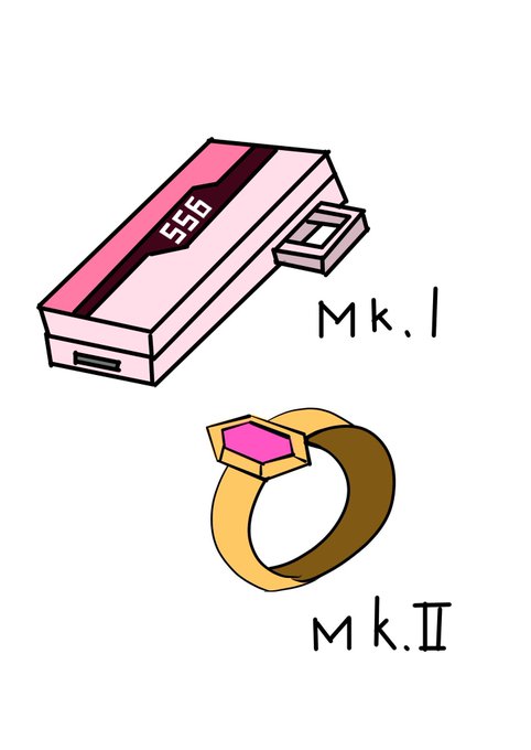 ◯クリムライザー/クリムハート
愛奈がスフィアライザーを模して作った変身アイテムおよびそれを用いて変身した姿。
女性の大体の人間が変身できる。
だが、戦闘技能は変身者依存な為生身で戦える人が理想。
ましろも棒立ちしかできなかった
レヴェリー達のスペックより大きく劣るが防御力は上回る。 