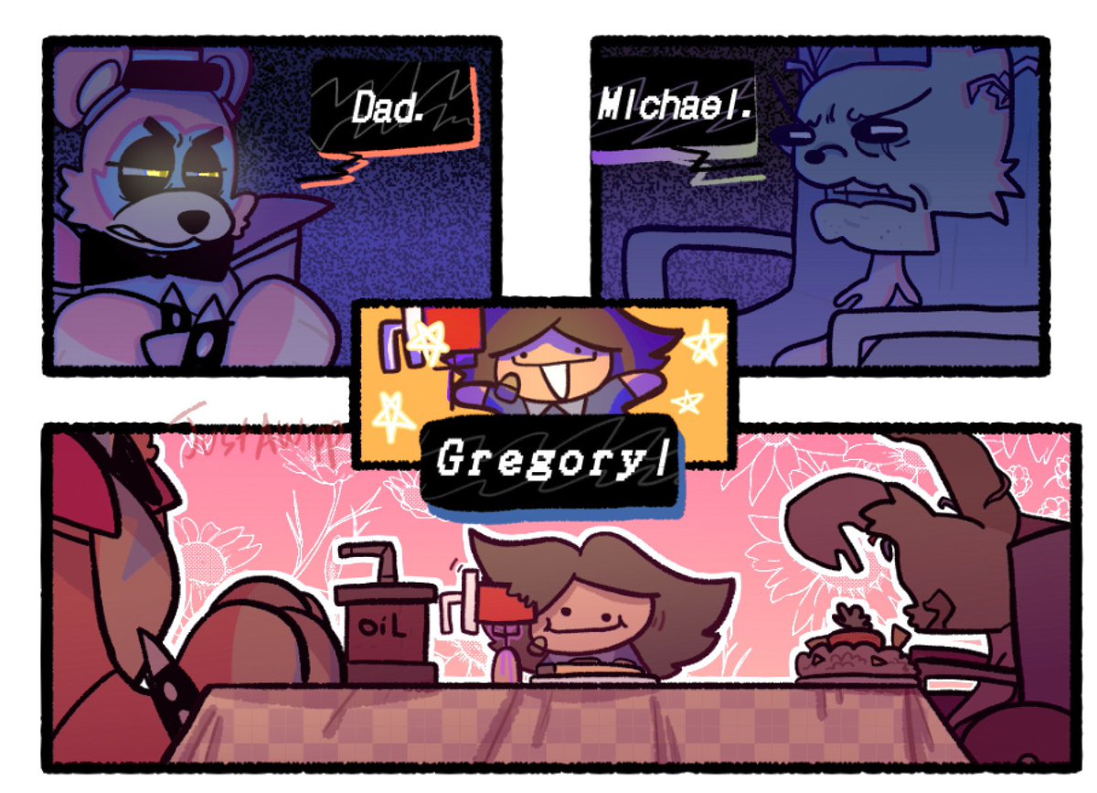 ⭐️Dinner with family❤️
#fnaffanart #fnafsecuritybreach #fnafsecuritybreachfanart #comic #fnaf #myart 
So about Matpat’s newest video.